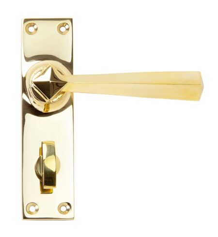 Polished Brass Straight Lever Bathroom Set | 91971