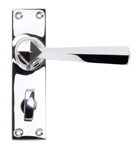 Polished Chrome Straight Lever Bathroom Set | 91972