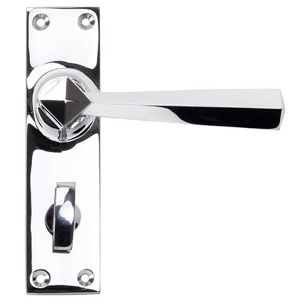 Polished Chrome Straight Lever Bathroom Set | 91972