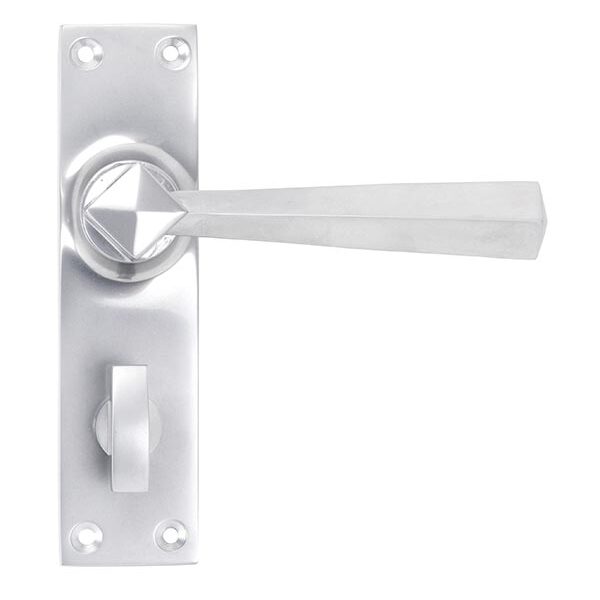 Satin Chrome Straight Lever Bathroom Set | 91973