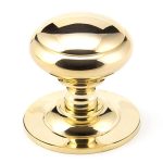 Polished Brass Round Centre Door Knob | 91977