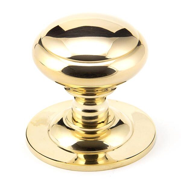 Polished Brass Round Centre Door Knob | 91977