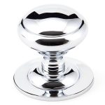 Polished Chrome Round Centre Door Knob | 91978