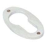 Satin Chrome Oval Euro Escutcheon | 91986