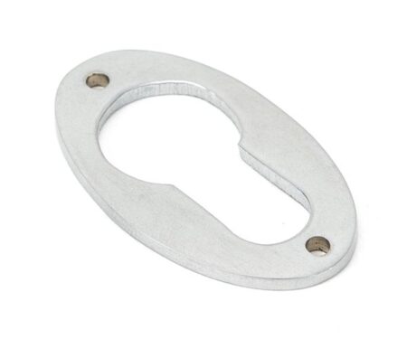 Satin Chrome Oval Euro Escutcheon | 91986