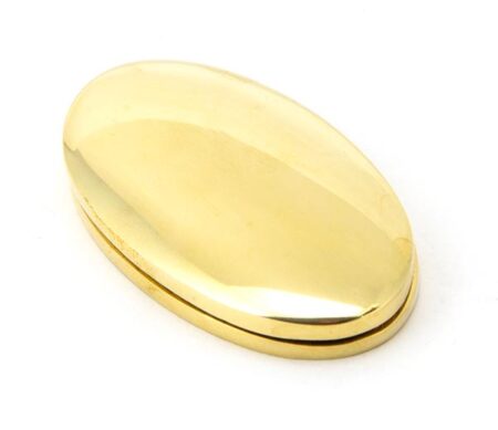 Polished Brass Oval Escutcheon & Cover | 91987