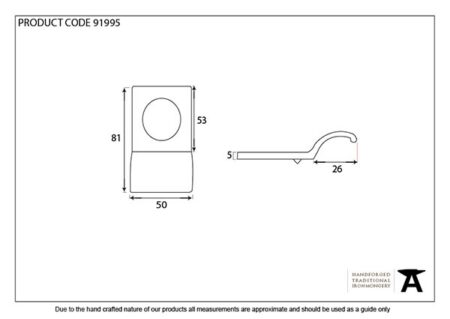 Satin Chrome Rim Cylinder Pull | 91995 - Image 2