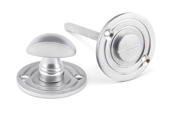 Satin Chrome Round Bathroom Thumbturn | 91996