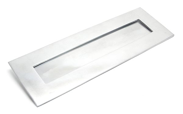 Satin Chrome Large Letter Plate | 92003