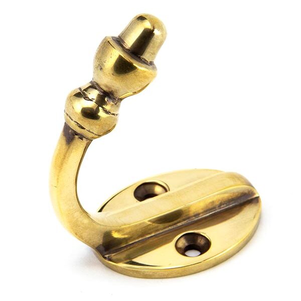 Aged Brass Coat Hook | 92009