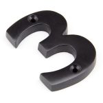 Aged Bronze Numeral 3 | 92013