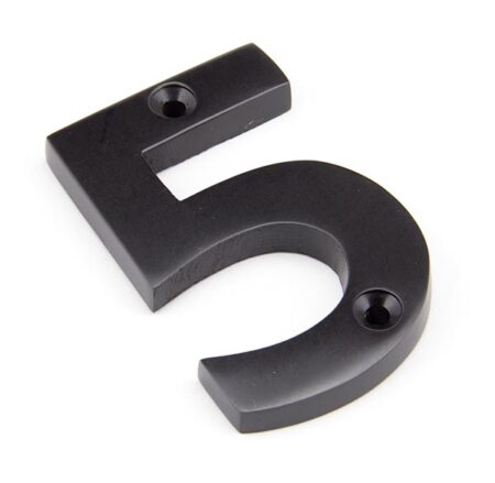 Aged Bronze Numeral 5 | 92015