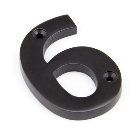 Aged Bronze Numeral 6 | 92016