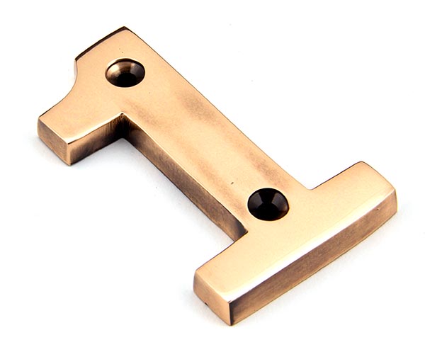 Polished Bronze Numeral 1 | 92021