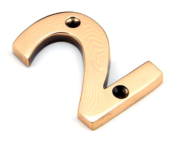 Polished Bronze Numeral 2 | 92022