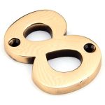 Polished Bronze Numeral 8 | 92028