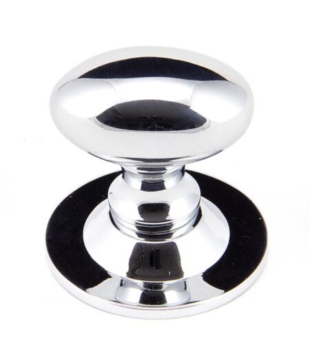From the Anvil Polished Chrome Oval Cabinet Knob 33mm