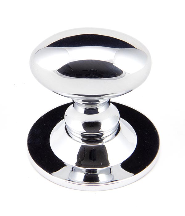 92034_main_S.jpg From the Anvil Polished Chrome Oval Cabinet Knob 33mm - Image 1