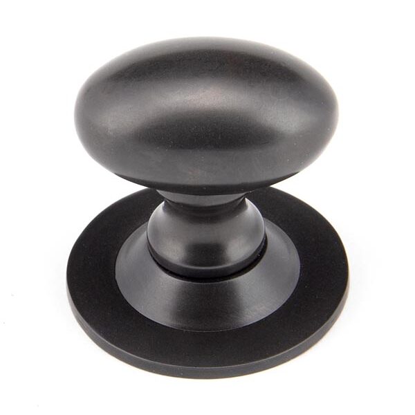Aged Bronze Oval Cabinet Knob 33mm | 92036