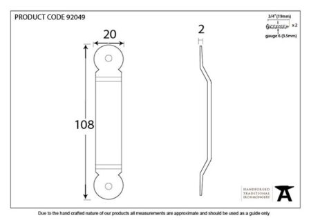 External Beeswax Penny End Screw on Staple | 92049 - Image 2