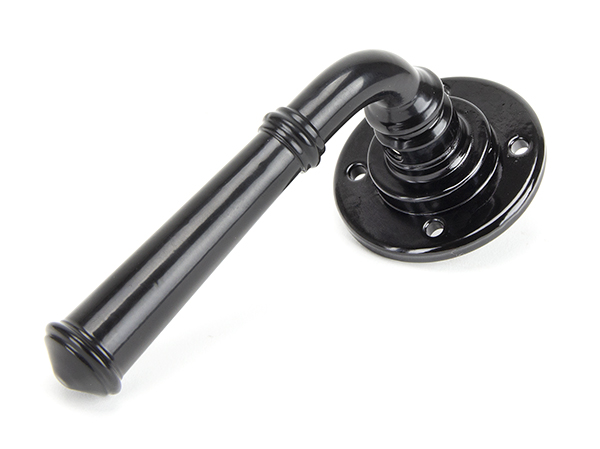 Black Regency Lever on Rose Set | 92056