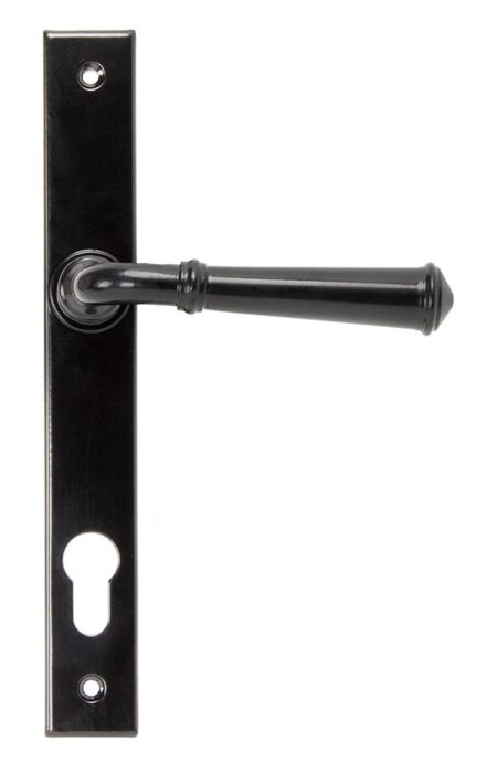 Black Regency Slimline Lever Espag. Lock Set | 92061
