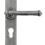 Pewter Tudor Lever Euro Lock Set | 92063