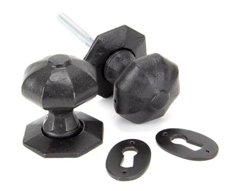 External Beeswax Octagonal Mortice/Rim Knob Set | 92064