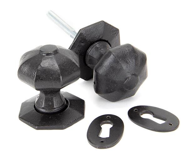 External Beeswax Octagonal Mortice/Rim Knob Set | 92064