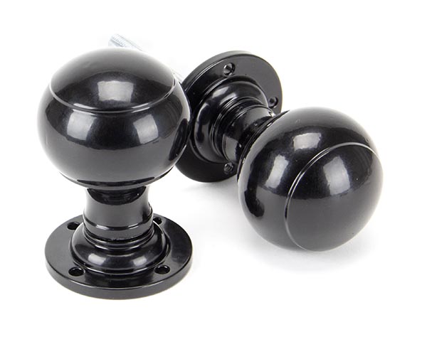 Black Regency Mortice/Rim Knob Set | 92068