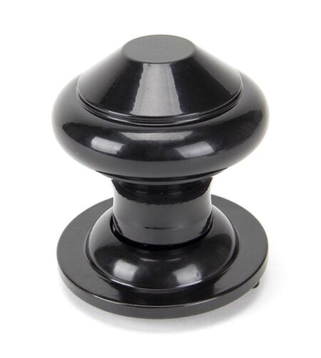 From the Anvil Black Regency Centre Door Knob