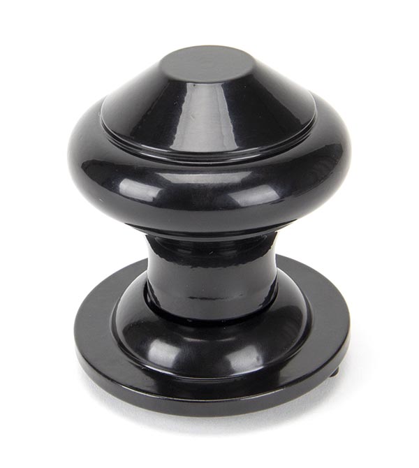92070_main_S.jpg From the Anvil Black Regency Centre Door Knob - Image 1