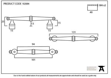Polished Chrome Regency Pull Handle - Small | 92084 - Image 2