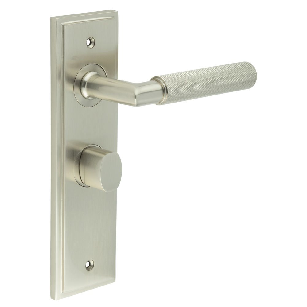 bur-40sn-453sn-81sn.jpg Frelan Piccadilly Door Handle Bathroom Backplate Satin Nickel & Turn & Release - Image 1