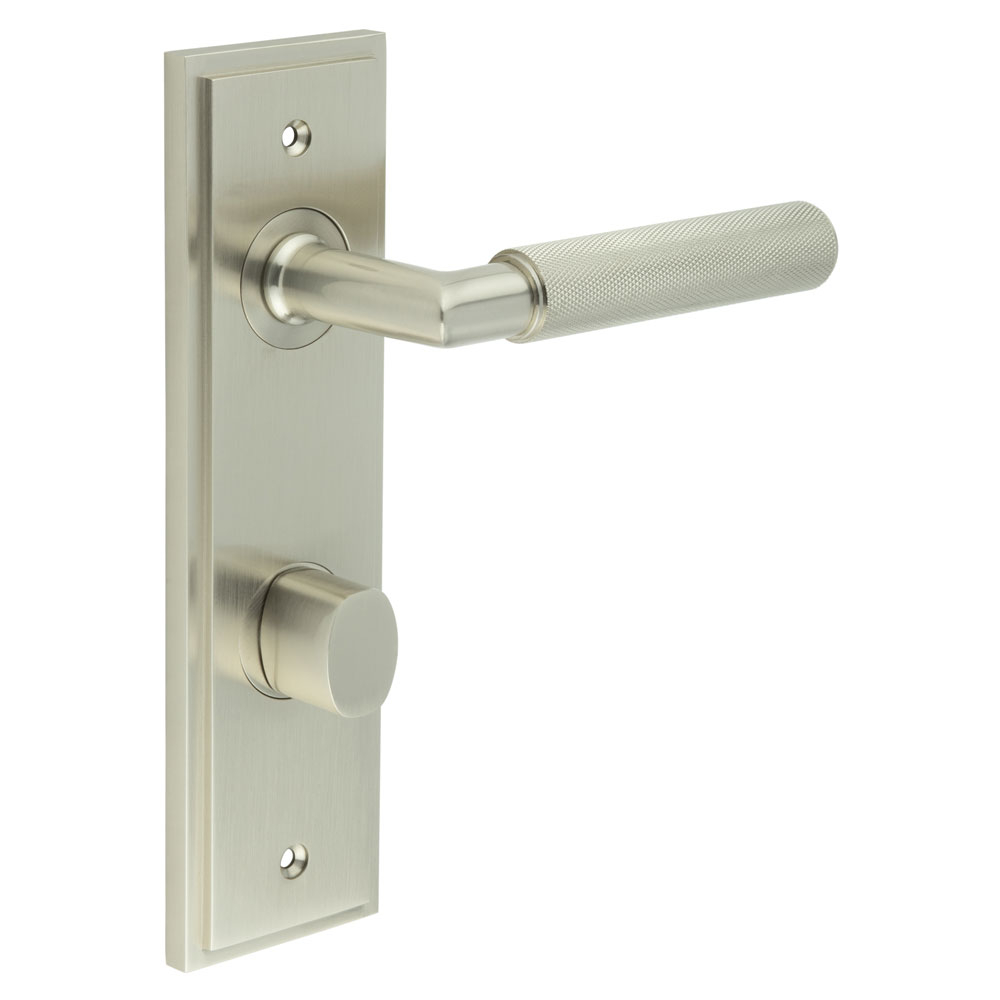 bur-40sn-456sn-81sn.jpg Frelan Piccadilly Door Handle Din Bathroom Backplate Satin Nickel & Turn & Release - Image 1