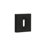 Burlington Standard Keyway Escutcheons Square Plain Black
