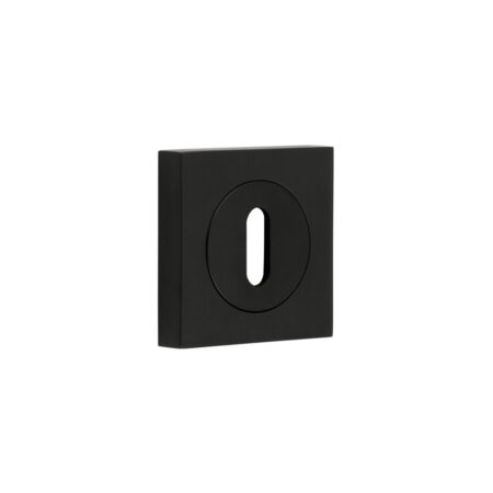 Burlington Standard Keyway Escutcheons Square Plain Black