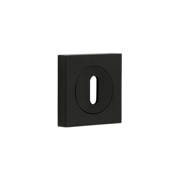 Burlington Standard Keyway Escutcheons Square Plain Black