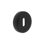 Burlington Standard Keyway Escutcheons Plain Rose Black