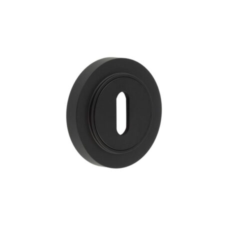 Burlington Standard Keyway Escutcheons Plain Rose Black