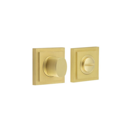 Burlington Turns & Releases Inner 3 Square Stepped Rose Satin Brass