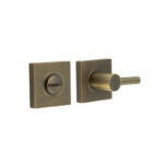 Burlington Easy Turn & Release Square Plain Rose Antique Brass