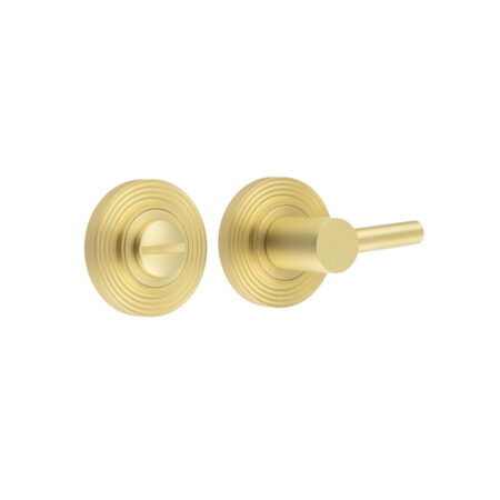 Frelan Burlington Easy Turn & Release Reeded Rose Satin Brass