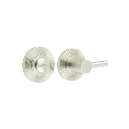 Frelan Burlington Easy Turn & Release Reeded Rose Satin Nickel