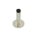 Burlington Knurled Wall Mounted Doorstops Knurled Rose Polished Nickel