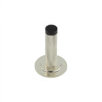 Burlington Knurled Wall Mounted Doorstops Stepped Rose Polished Nickel