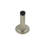 Burlington Knurled Wall Mounted Doorstops Stepped Rose Satin Nickel