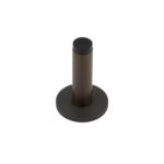Burlington Plain Wall Mounted Door Stops Plain Rose Dark Bronze