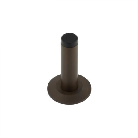 Burlington Plain Wall Mounted Door Stops Chamfered Rose Dark Bronze