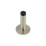 Burlington Plain Wall Mounted Door Stops Knurled Rose Satin Nickel